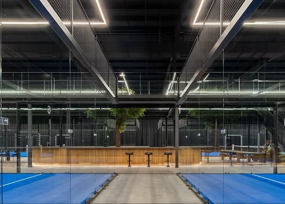 Padel Haus bar and courts